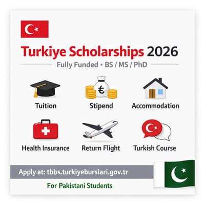 100% Scholorship with Residence in Turkey