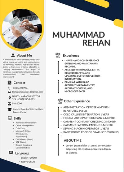 Hi i am Financial Accountant i will work any small n large business