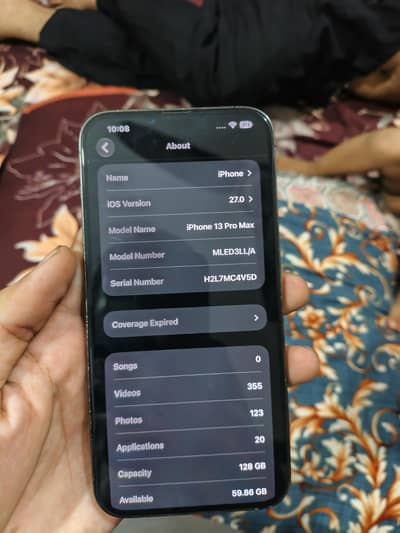 Apple iPhone 13 Pro Maxjv 93% health 128 gb