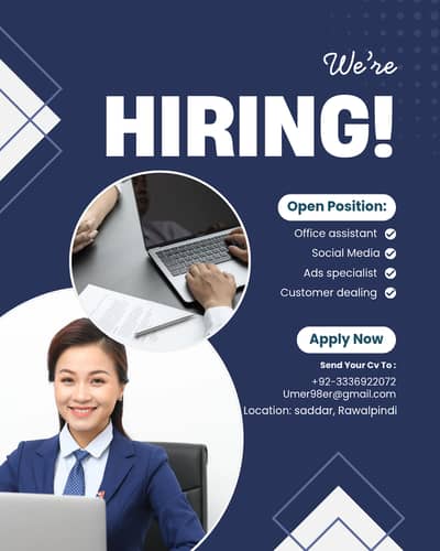 Male and female required for work