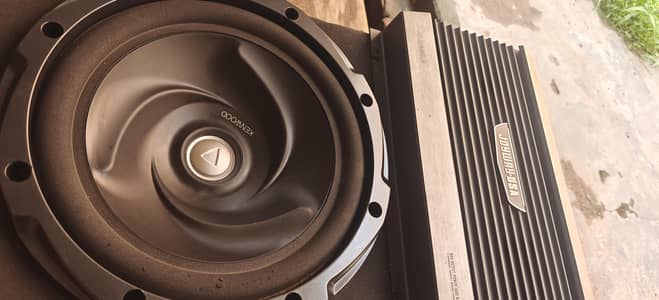 Kenwood Subwoofer KFC 3010 original with 4 channel amplifier
