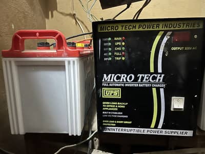 Ups Inverter 1500 watt & Battery 200 Hp  For sale