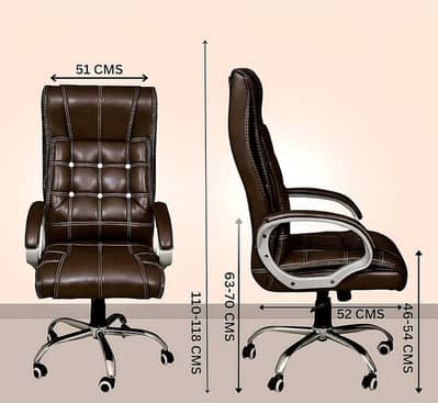One revolving leather chair in 10/10 condition