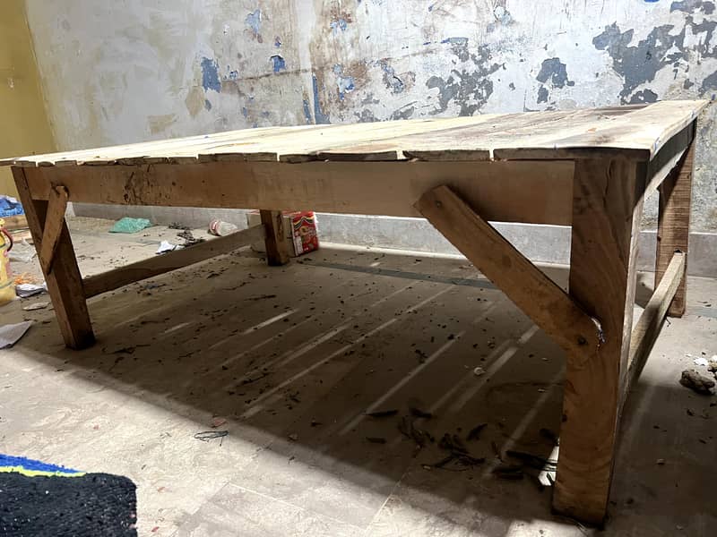 Wooden Phata,Table -Resturant,Hotel,Garden Sitting Table, Fruits stall 1