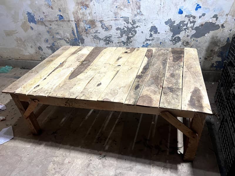 Wooden Phata,Table -Resturant,Hotel,Garden Sitting Table, Fruits stall 2