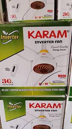 KARAM FAN AC DC INVERTER. EXCHANGE OFFER. HOME DELIVERY ALL KARACHI.