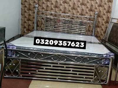 Stainless Steel Double Bed Non Magnet Steel Argun Welding | Single Bed
