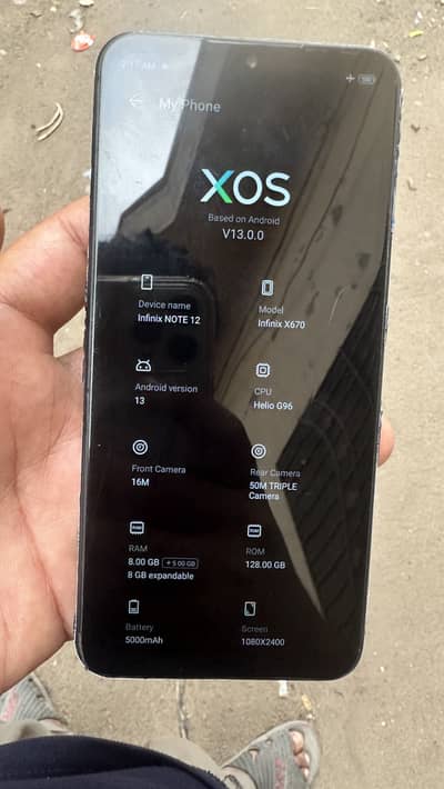 Infinix Note 12 G96…watsapp…03707426320….
