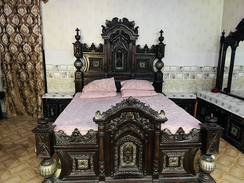 Complete bedroom set solid wooden bedset sofaset 1