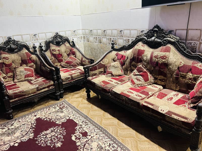 Complete bedroom set solid wooden bedset sofaset 2