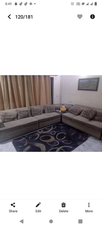 sofa set 7 seater with corner table large 7 cushion