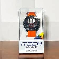 Itech bold 3 smartwatch with it's charger with personal app i