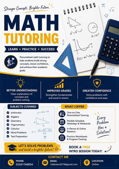 Expert Mathematics Tutor Available