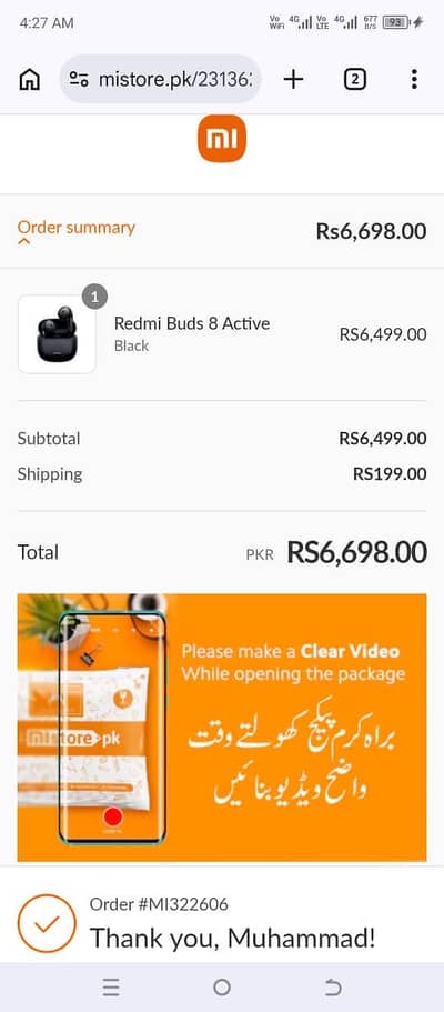 Redmi buds 8 active