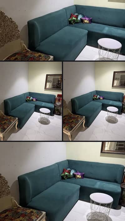 Sofa set and small tables