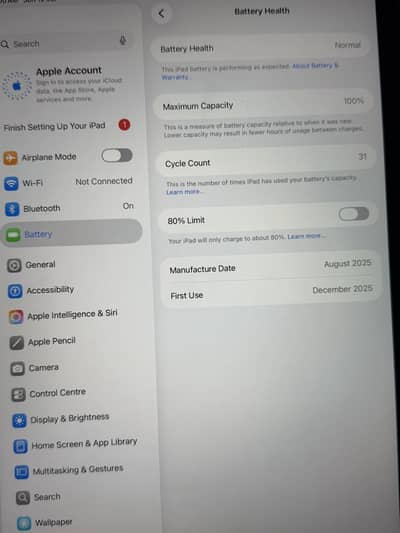 I pad air 11 m3 chip 256 GB 10/10 condtion