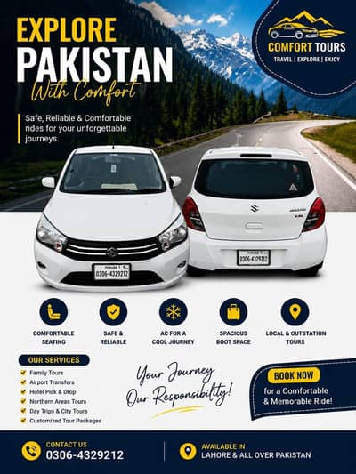 northern areas and city to city available
