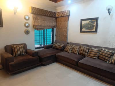 L shaped sofa for lounge.