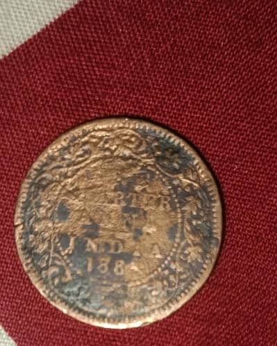 old 1885 indian coin for sale