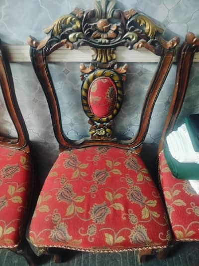 dining chairs is available. . . condition slightly used