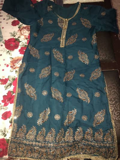 Normal embroidered 3 pice suit