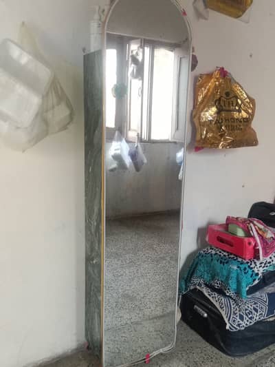The lighting mirror with attach cupboard