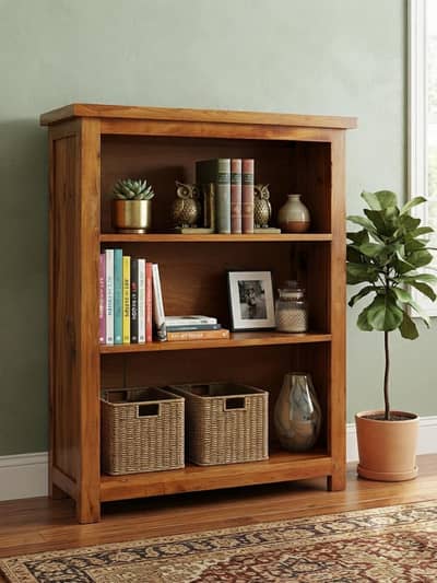 Solid Wood Book Shelf