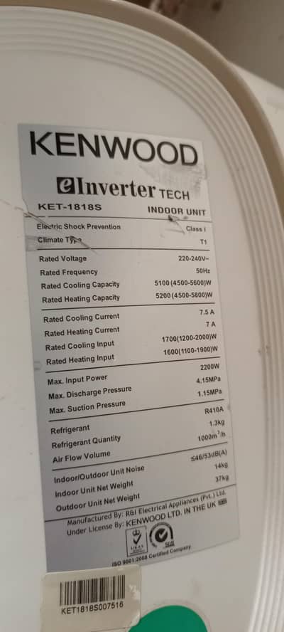 kenwood splits ac available in 0 condition