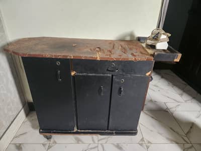 Iron Stand with 3 cabinets and drawer