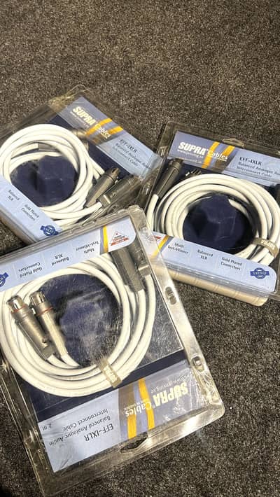 Supra Sweden XLR cables (klipsch svs denon marantz yamaha)