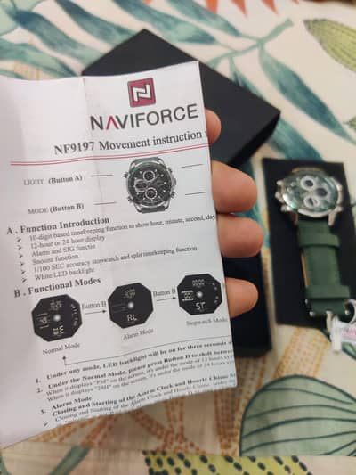 Naviforce Digital plus Analog Watch.