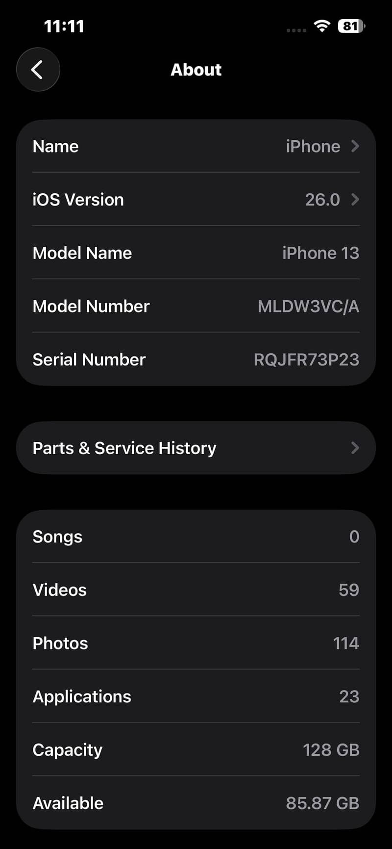 iPhone 13 mdm 0