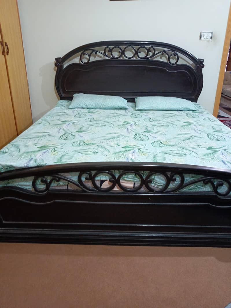 Solid Wooden Bed Set 1