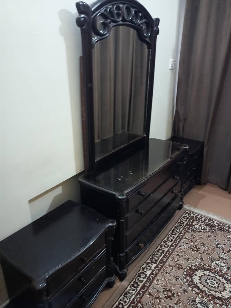 Solid Wooden Bed Set 3