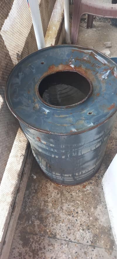metallic drum water tank
