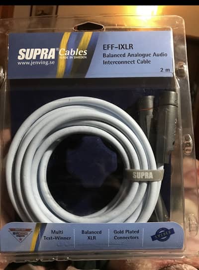 Supra Sweden XLR cables (klipsch svs denon marantz yamaha)