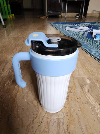 stainless steel tumbler 860ML with steel straw