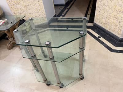 TV / LED Glass Trolley just like new , reasonable price.