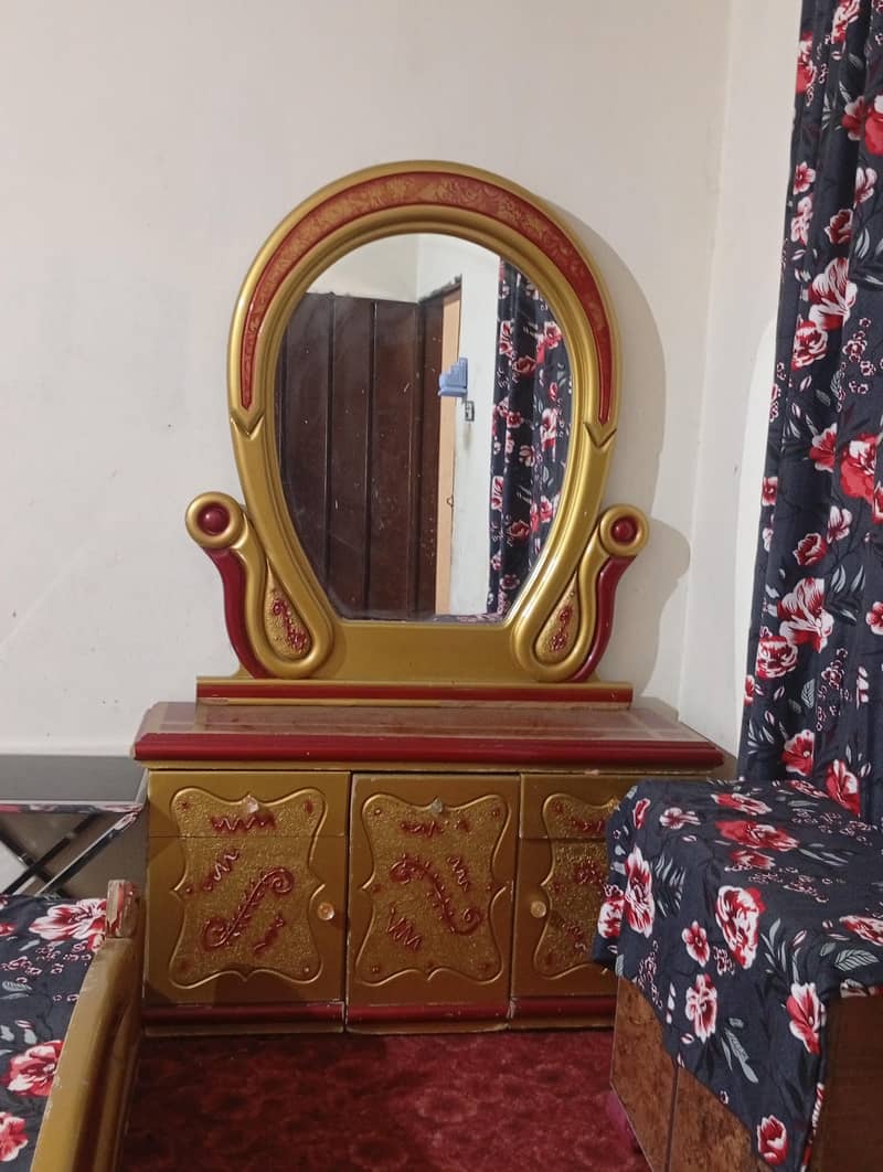 double bed with dressing table 1