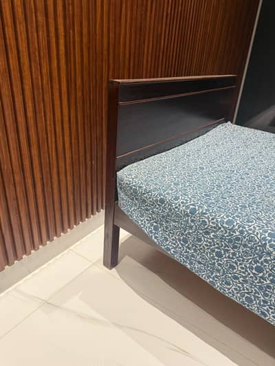 pure wooden bed