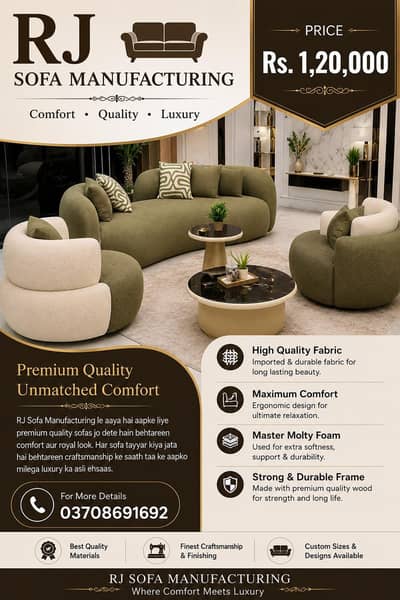 Comfort Meets Luxury – RJ Sofa Manufacturing