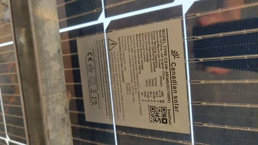 3x Canadian Solar 450W Used Panels with L2 Stand - Excellent Condition