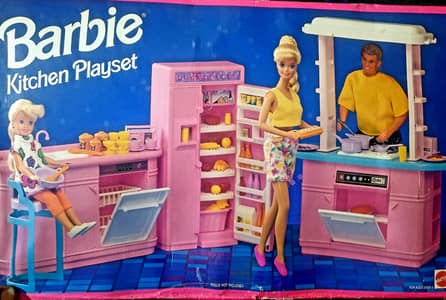 Barbie Kitchen Playset Complete.