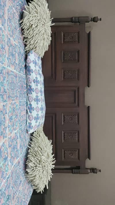 Pure wooden bed set