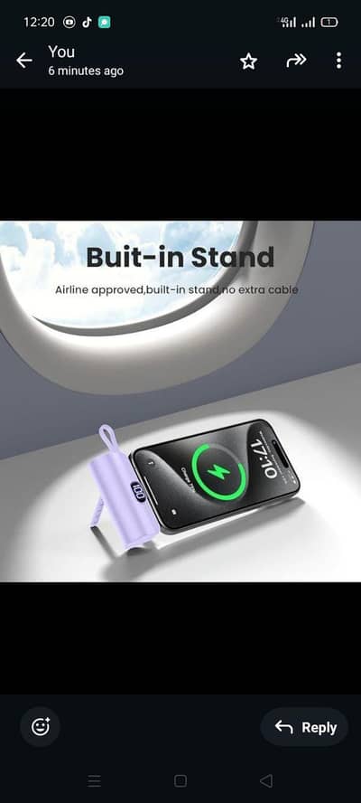 portable LED power bank 5000MAh dual charge