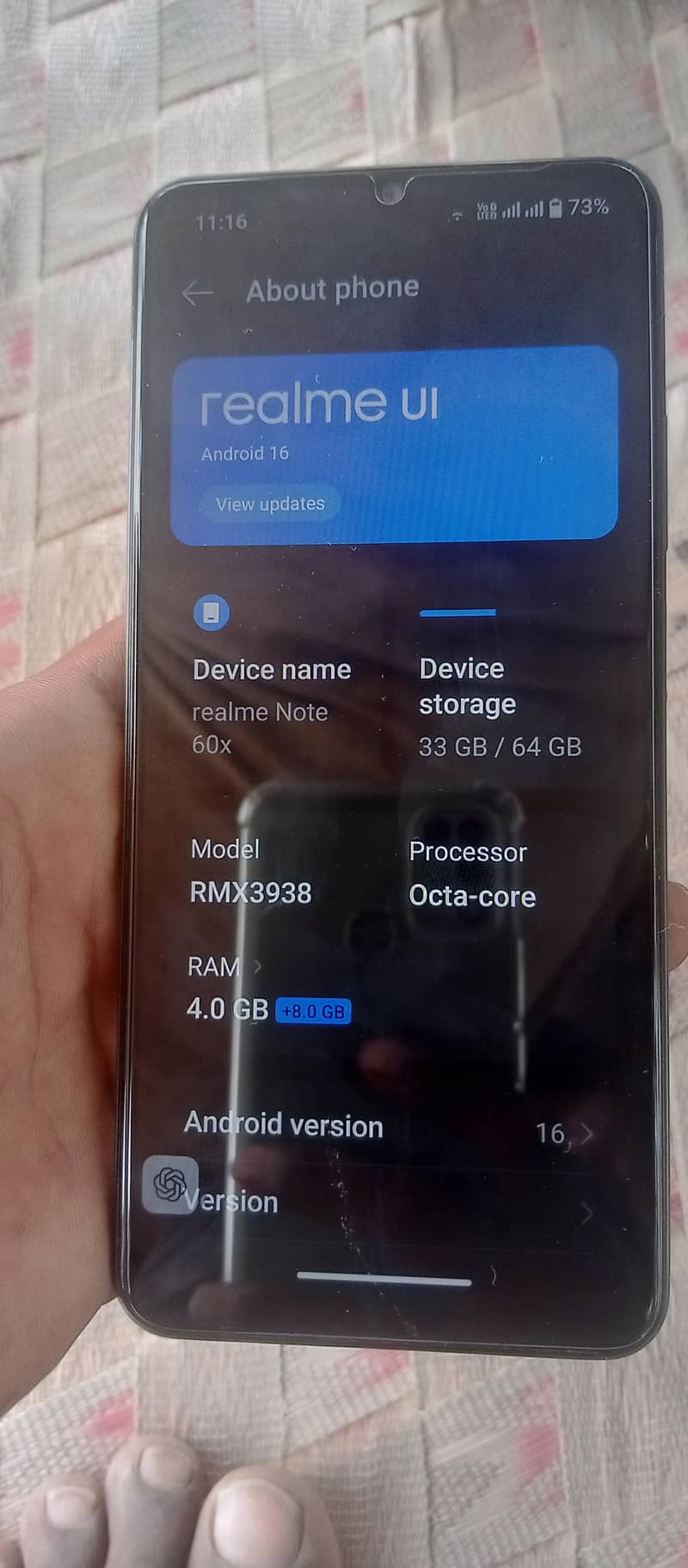 Realme Note 60x 5