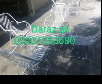 iron garden chair table outdoor furniture