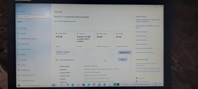 HP i3 6 generation laptop