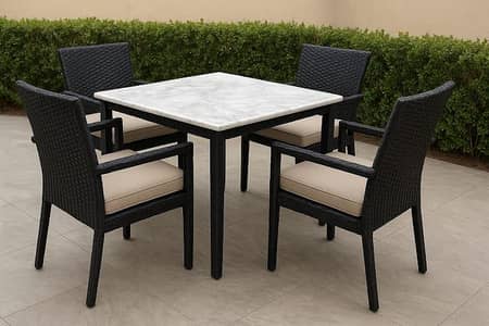 CAFE'S OUTDOOR RATTAN CANVAS FURNITURE AVAILABLE FOR SALE