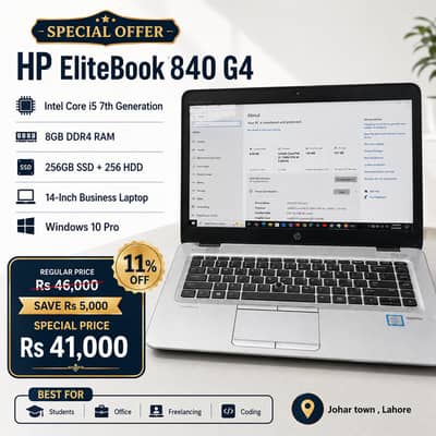 HP EliteBook 840 G4 i5 7th Gen 8/512